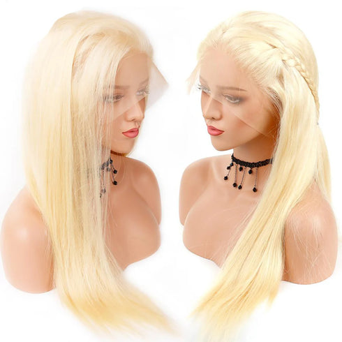 613 Blonde Straight 13x4 Lace Front Human Hair Wigs