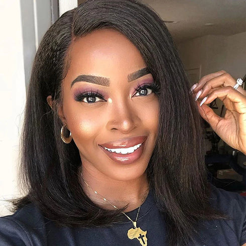 Yaki Straight Lace Front Wig