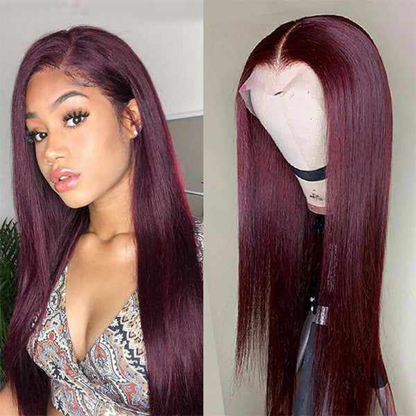 Wine Red Wig