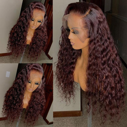 Water wave lace front wig