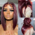 Straight burgundy wigs