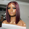 Burgundy human hair wigs