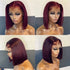 Burgundy straight wigs