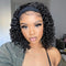 Kinky Curly Headband Human Hair Wigs