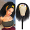 Kinky Curly Headband Human Hair Wigs