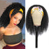 Kinky Curly Headband Human Hair Wigs