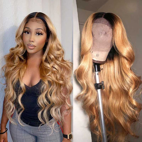 Ombre 1b/27 lace front wig