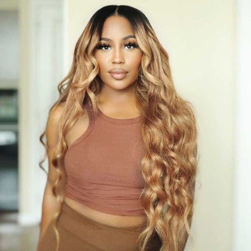 Ombre body wave wig