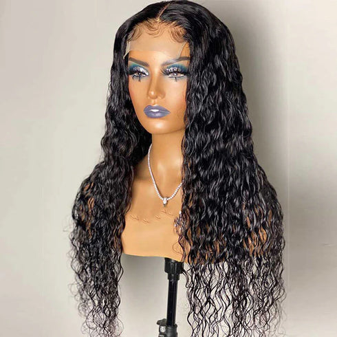 Natural Black Water Wave Wig