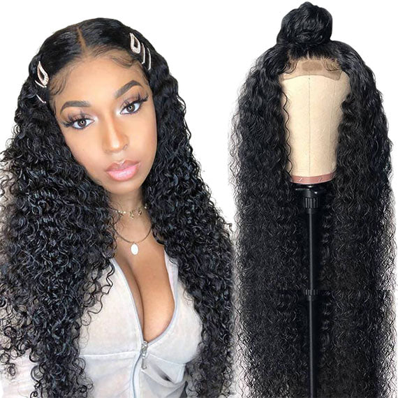 Curly Affordable 4×4 Lace Closure Wigs Human Hair Wigs For Sale