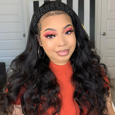 Body Wave Glueless Headband Wigs For Sale