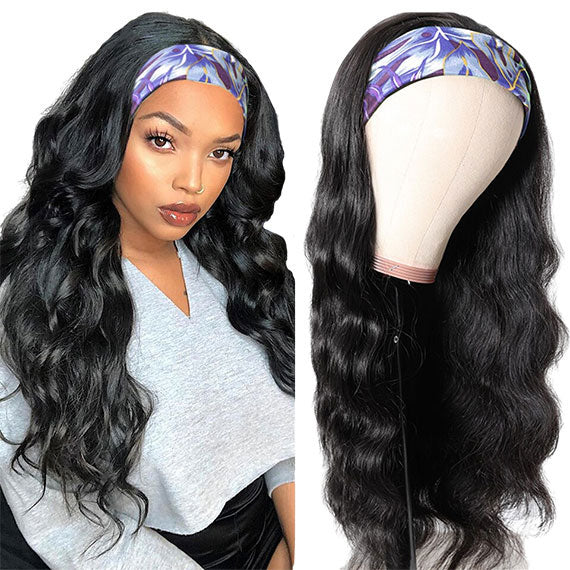 Body Wave Glueless Headband Wigs