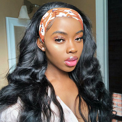 Body Wave Glueless Headband Wigs