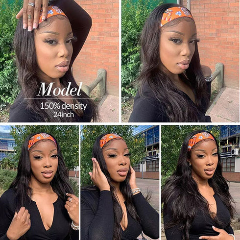 Body Wave Glueless Headband Wigs For Sale