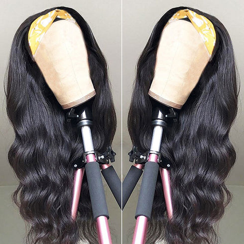 Body Wave Glueless Headband Wigs Human Hair Wigs For Sale